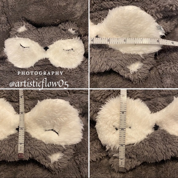 NEW! Jasmine & Ginger Faux Fur Robe & Eye Mask - Picture 6 of 8